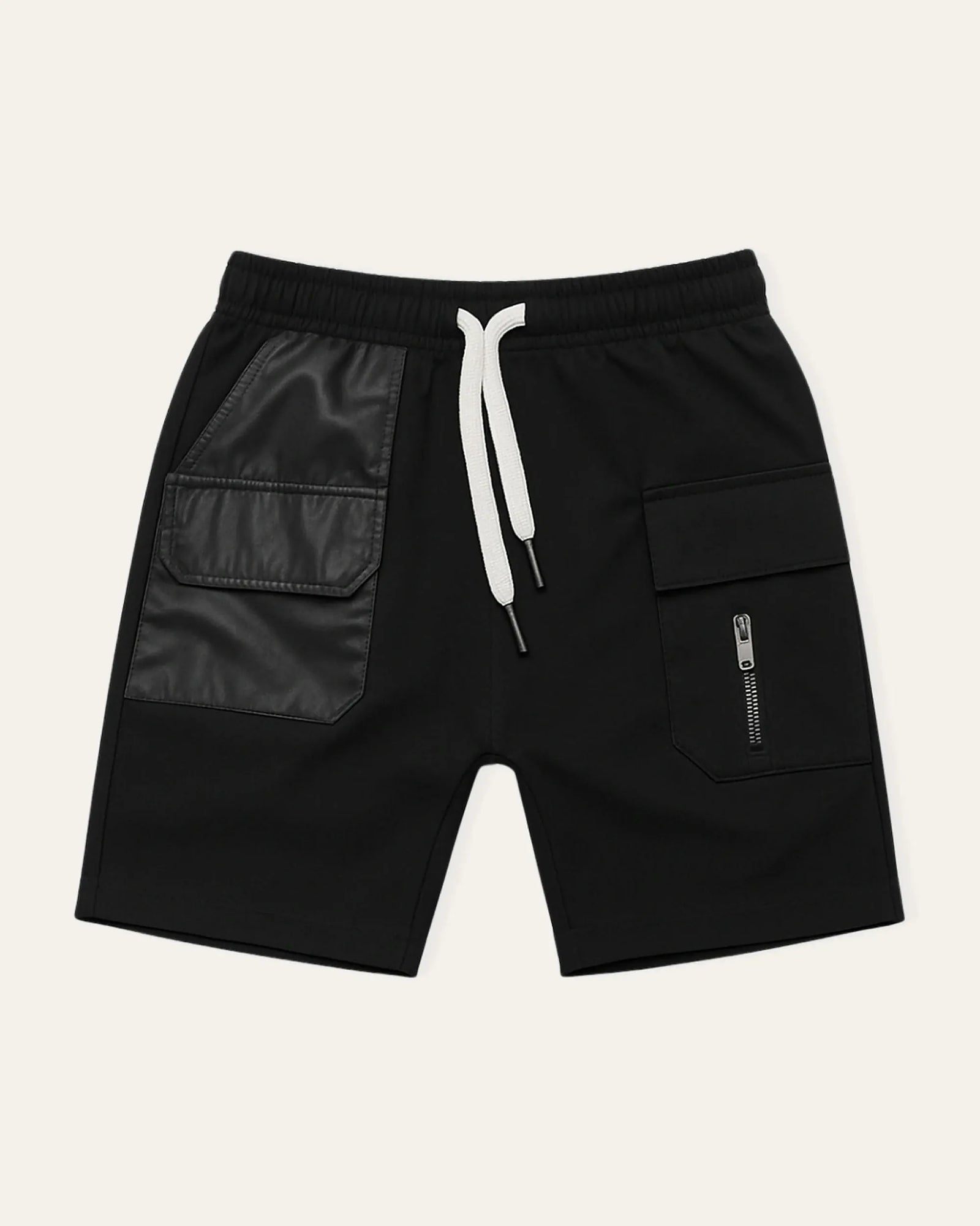 Mi Regalia Shorts Aris Black Utility Drop-Crotch Shorts Aris Black Utility Cargo Shorts for Kids | Summer