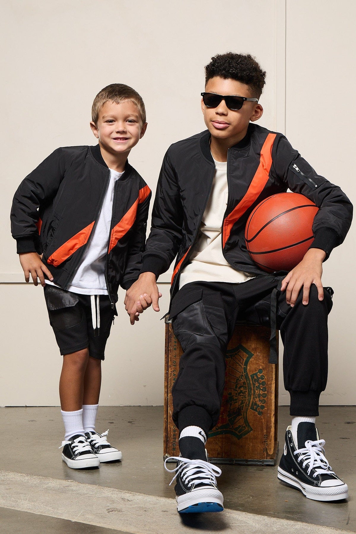 Mi Regalia Shorts Aris Black Utility Drop Crotch Shorts – Luxury Kids Utility Shorts with Satin Panels &amp; Utility Zippers Urban Utility Cargo Shorts | Luxury Kids Streetwear