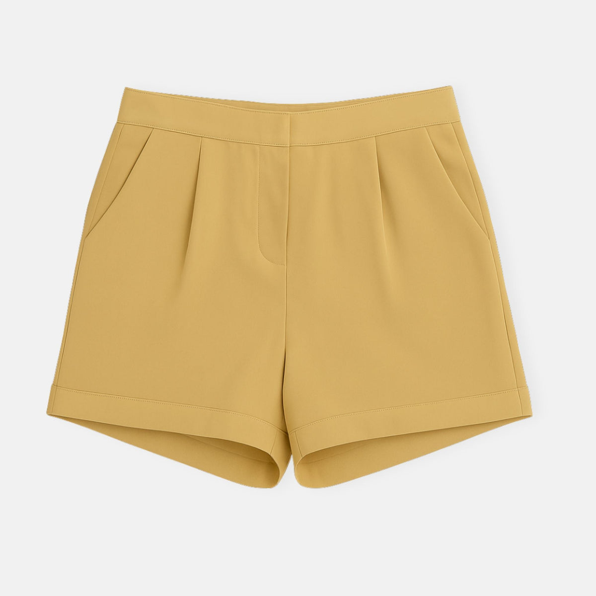 Mi Regalia Shorts High-Rise Tailored Shorts – Luxury Kids Cotton Twill Shorts with Cuffed Hems &amp; Structured Waistband (Sizes 5Y–10Y) High-Rise Tailored Shorts | Luxury Kids Cotton Twill