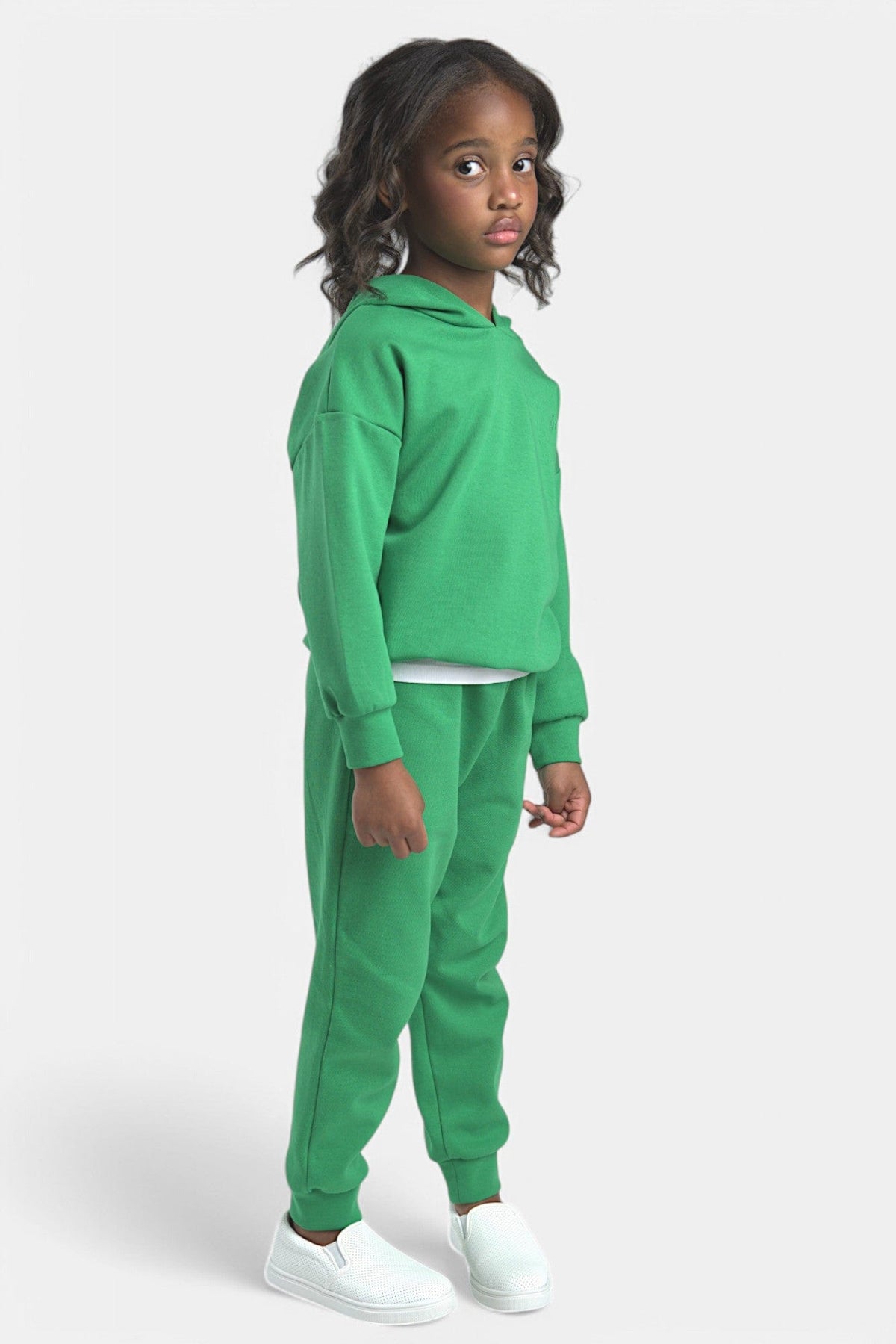 Mi Regalia Sweatsuits Avery Green Cotton Sweatsuit – Unisex Avery Sweatsuit for Kids Forest Unisex – MI REGALIA