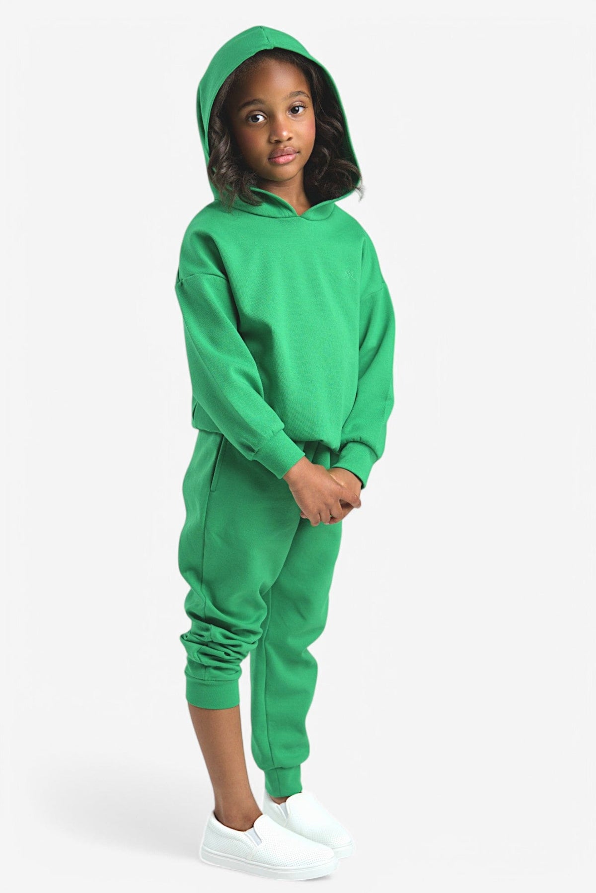 Mi Regalia Sweatsuits Avery Green Cotton Sweatsuit – Unisex Avery Sweatsuit for Kids Forest Unisex – MI REGALIA