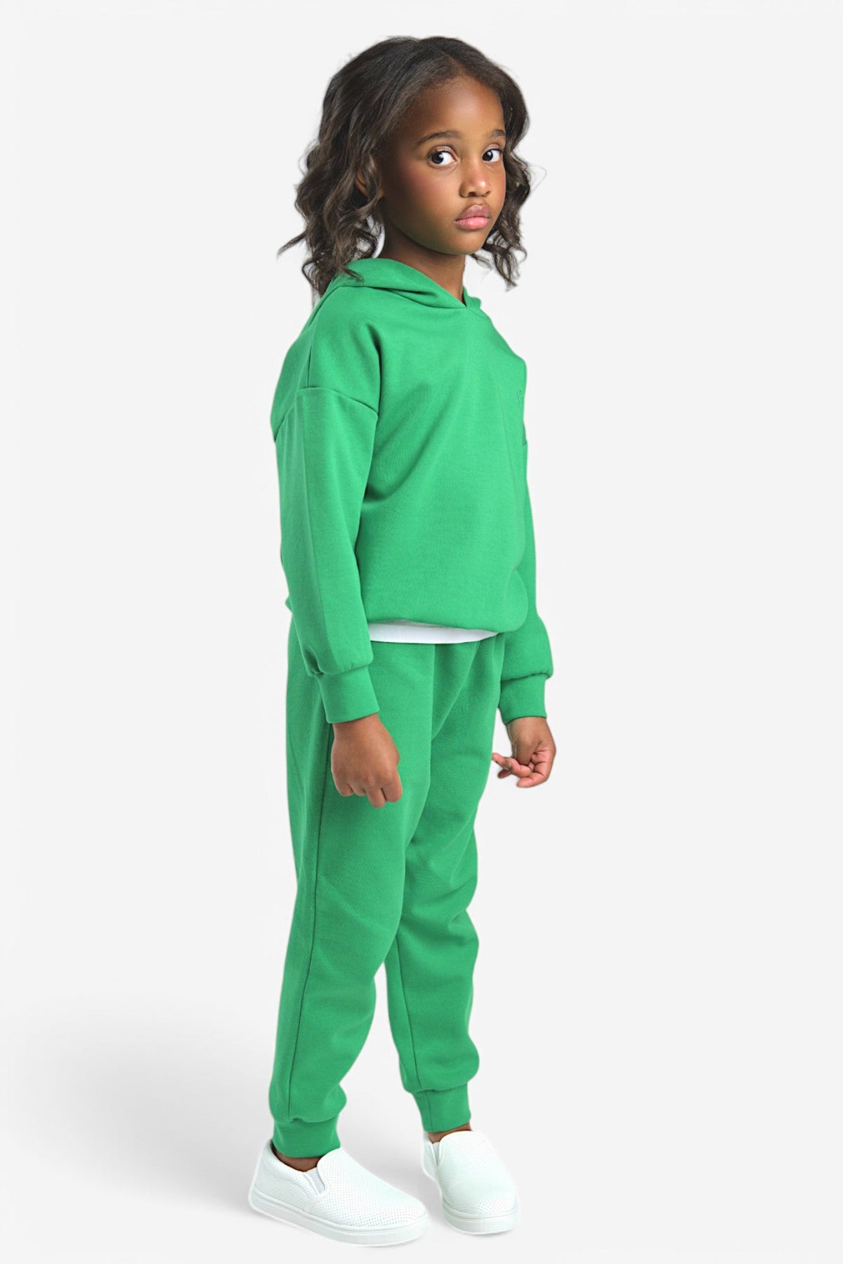 Mi Regalia Sweatsuits Avery Green Cotton Sweatsuit – Unisex Avery Sweatsuit for Kids Forest Unisex – MI REGALIA