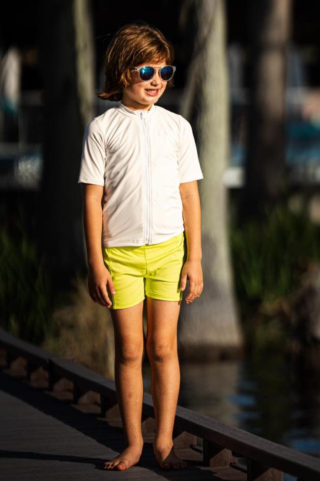 Mi Regalia Swim Benjamin White Zip-Up Swim Top Benjamin White Zip-Up Swim Top
