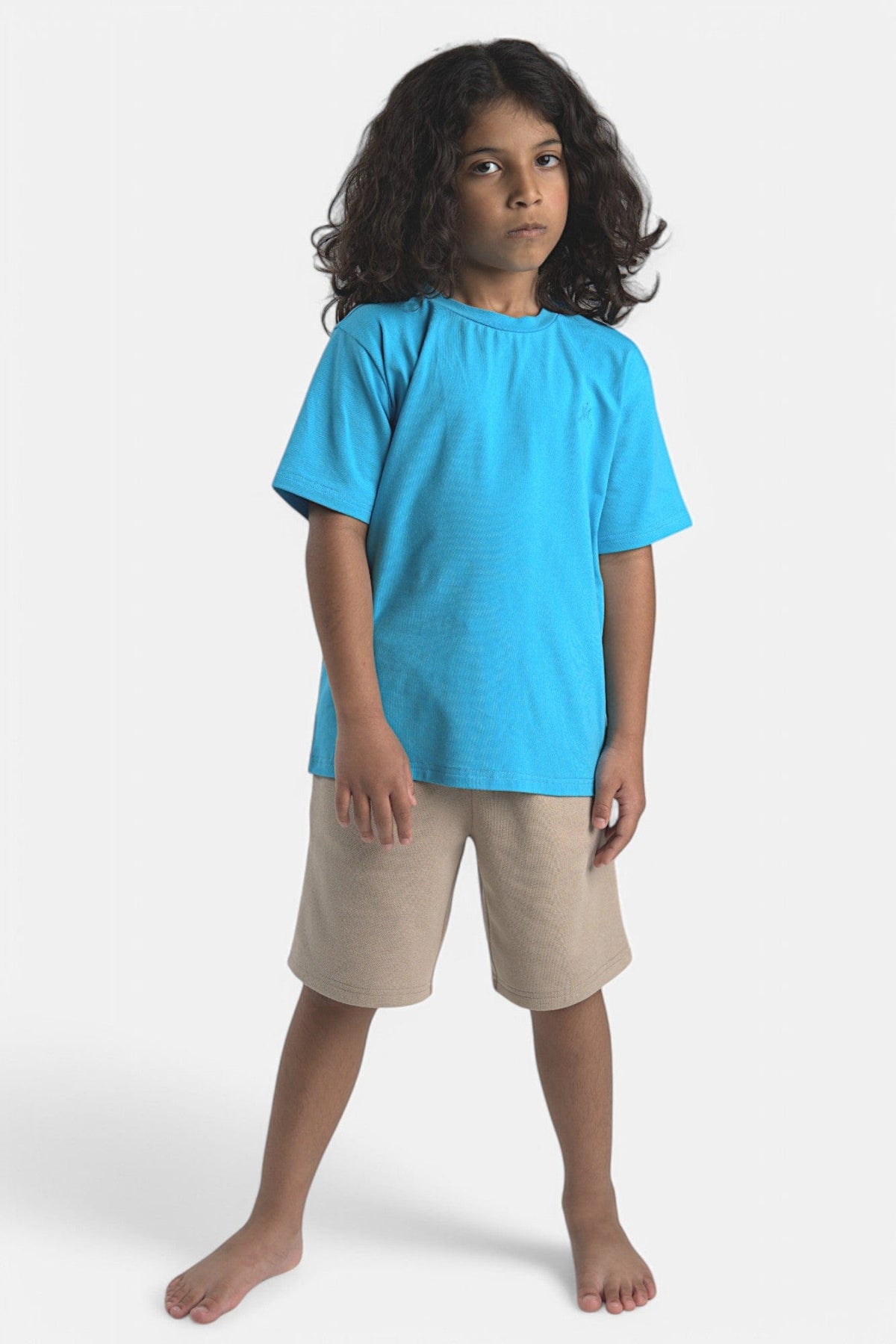 Mi Regalia T-shirts Kori Premium Cotton Blue Tee - Unisex Kori T Shirt Blue Unisex for Kids - Cotton | Mi Regalia