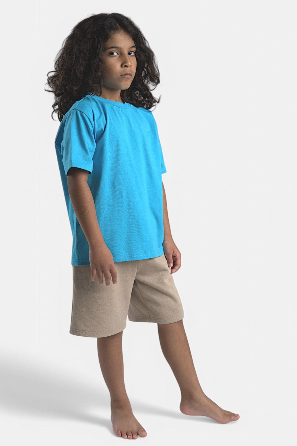 Mi Regalia T-shirts Kori Premium Cotton Blue Tee - Unisex Kori T Shirt Blue Unisex for Kids - Cotton | Mi Regalia