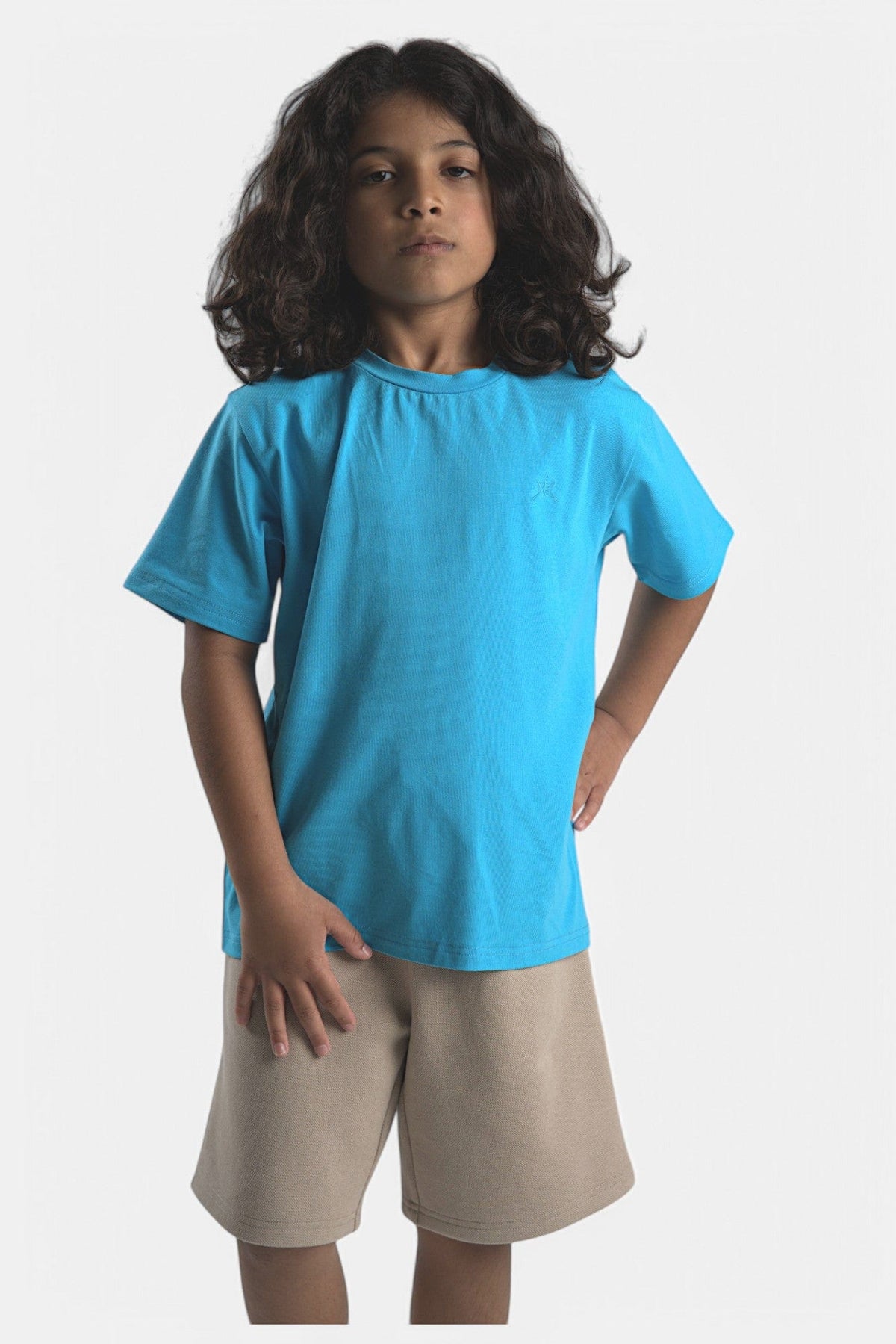 Mi Regalia T-shirts Kori Premium Cotton Blue Tee - Unisex Kori T Shirt Blue Unisex for Kids - Cotton | Mi Regalia