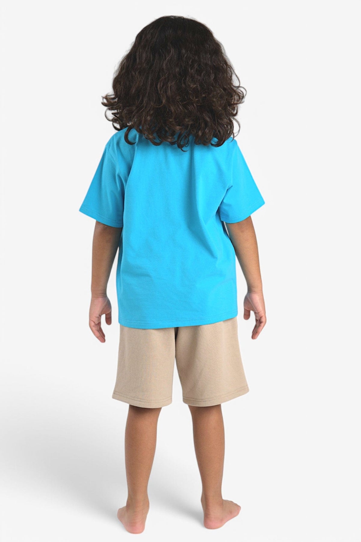 Mi Regalia T-shirts Kori Premium Cotton Turquoise Blue Tee - Unisex Kori T Shirt Blue Unisex for Kids - Cotton | Mi Regalia
