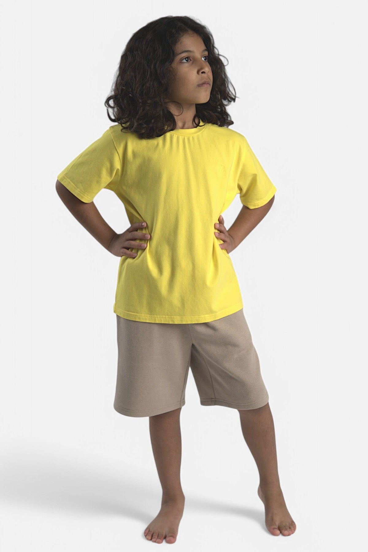 Mi Regalia T-shirts Saige Yellow Cotton Tee – Unisex Saige Yellow Cotton Tee – Unisex