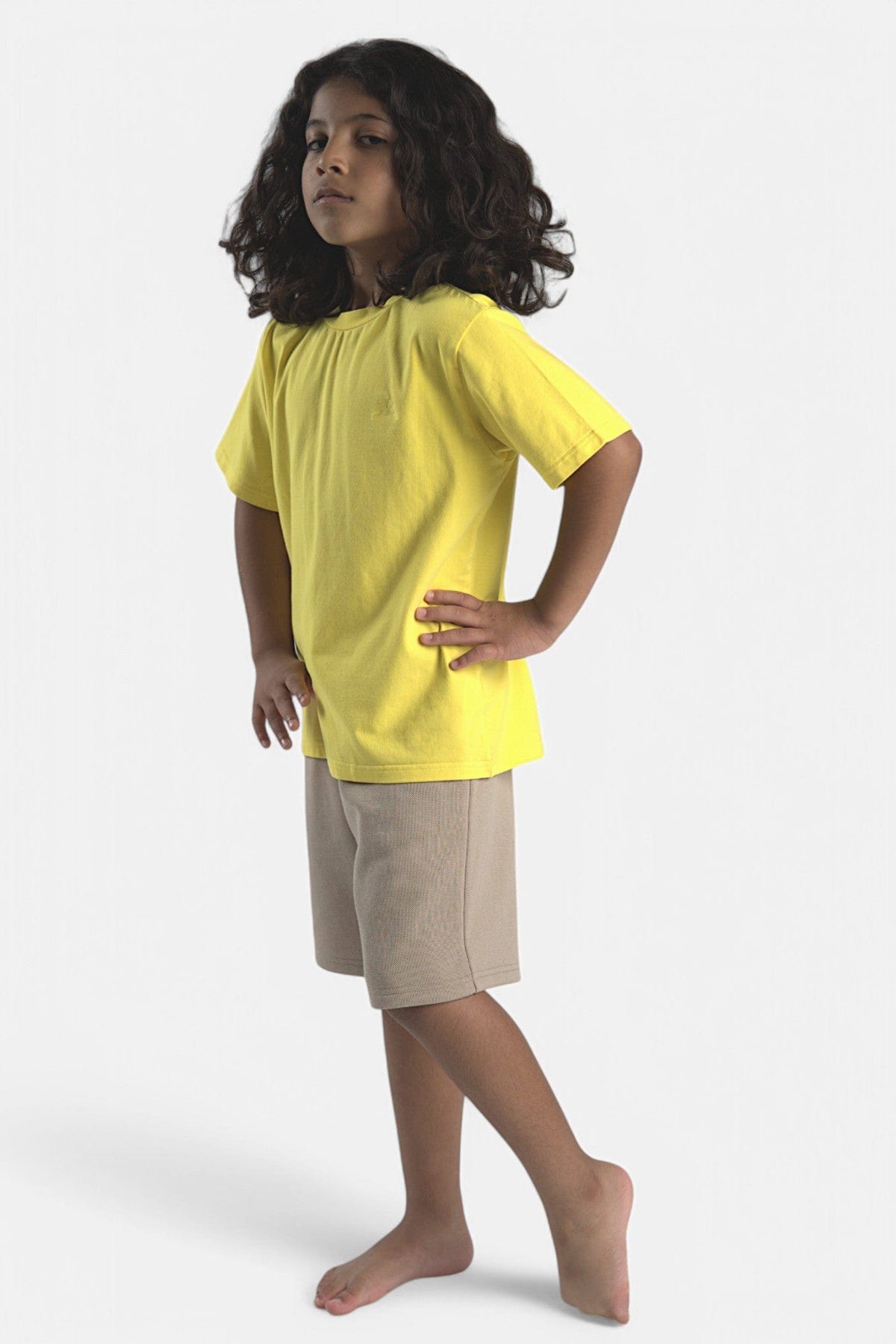 Mi Regalia T-shirts Saige Yellow Cotton Tee – Unisex Saige Yellow Cotton Tee – Unisex