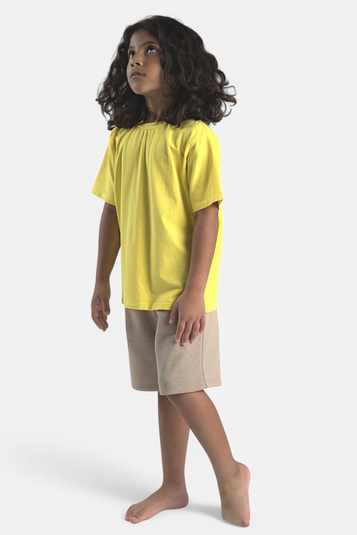 Mi Regalia T-shirts Saige Yellow Cotton Tee – Unisex Saige Yellow Cotton Tee – Unisex