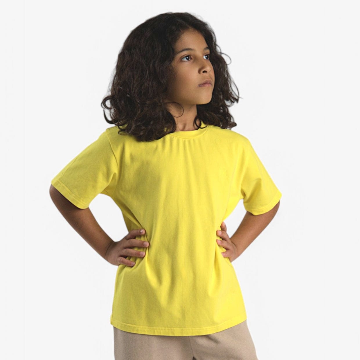 Mi Regalia T-shirts Saige Yellow Cotton Tee – Unisex Saige Yellow Cotton Tee – Unisex