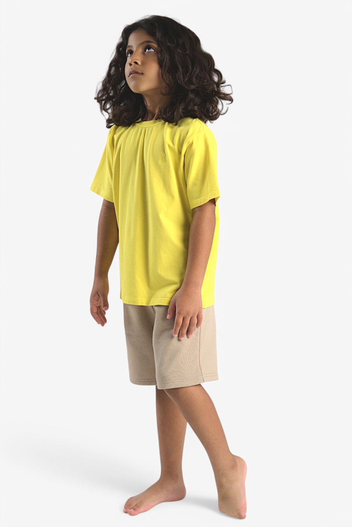 Mi Regalia T-shirts Saige Yellow Cotton Tee – Unisex Saige Yellow Cotton Tee – Unisex