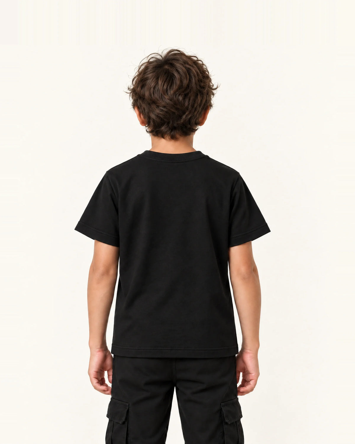 Mi Regalia Tops Noor Classic Black Tee Noor Classic Black Tee for Kids | Everyday Essential