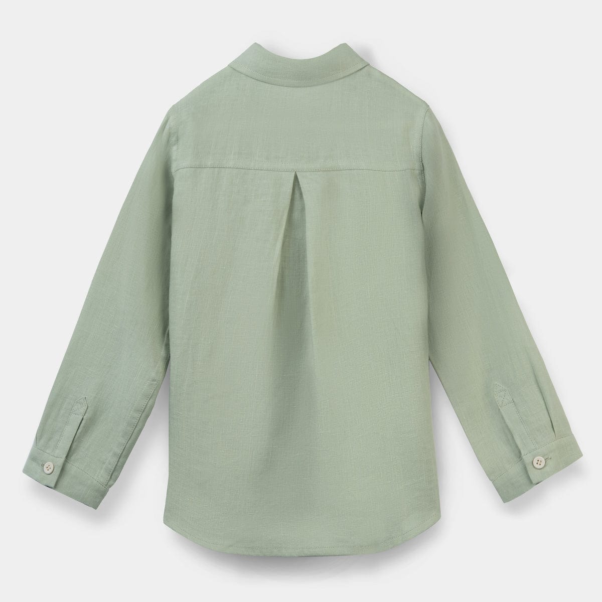 Mi Regalia Tops Rhett Sage Linen Button-Up Shirt Rhett Sage Linen Button-Up Shirt