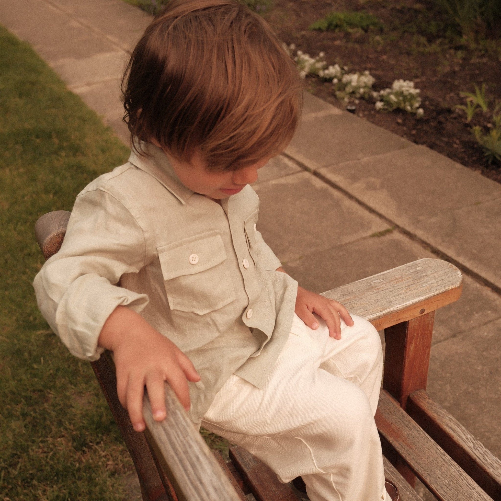 Rhett Sage Linen Button-Up Shirt - MI REGALIA Rhett Sage Linen Button-Up Shirt - MI REGALIA