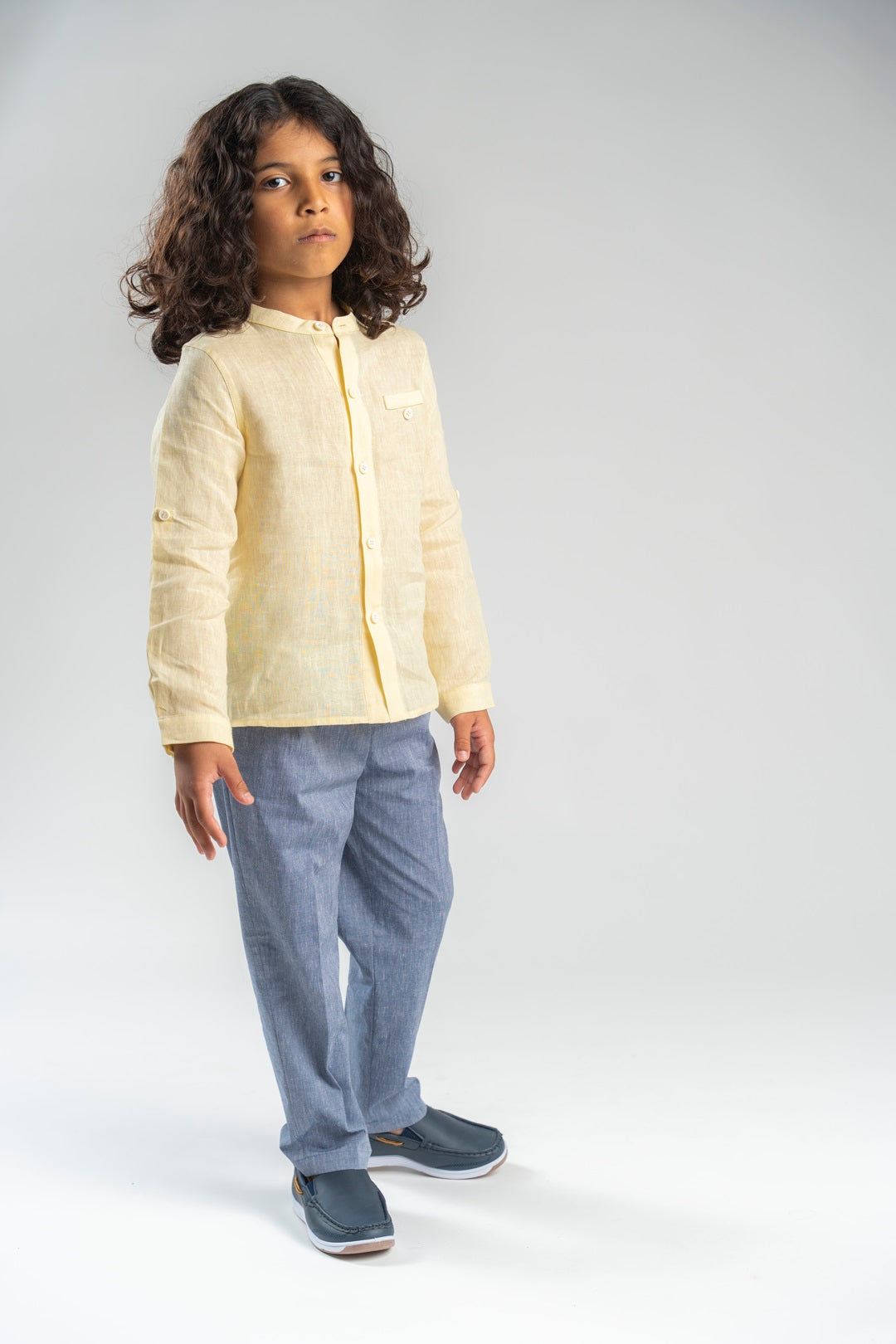 Oliver shirt linen yellow