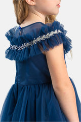 Viola dress blue tulle